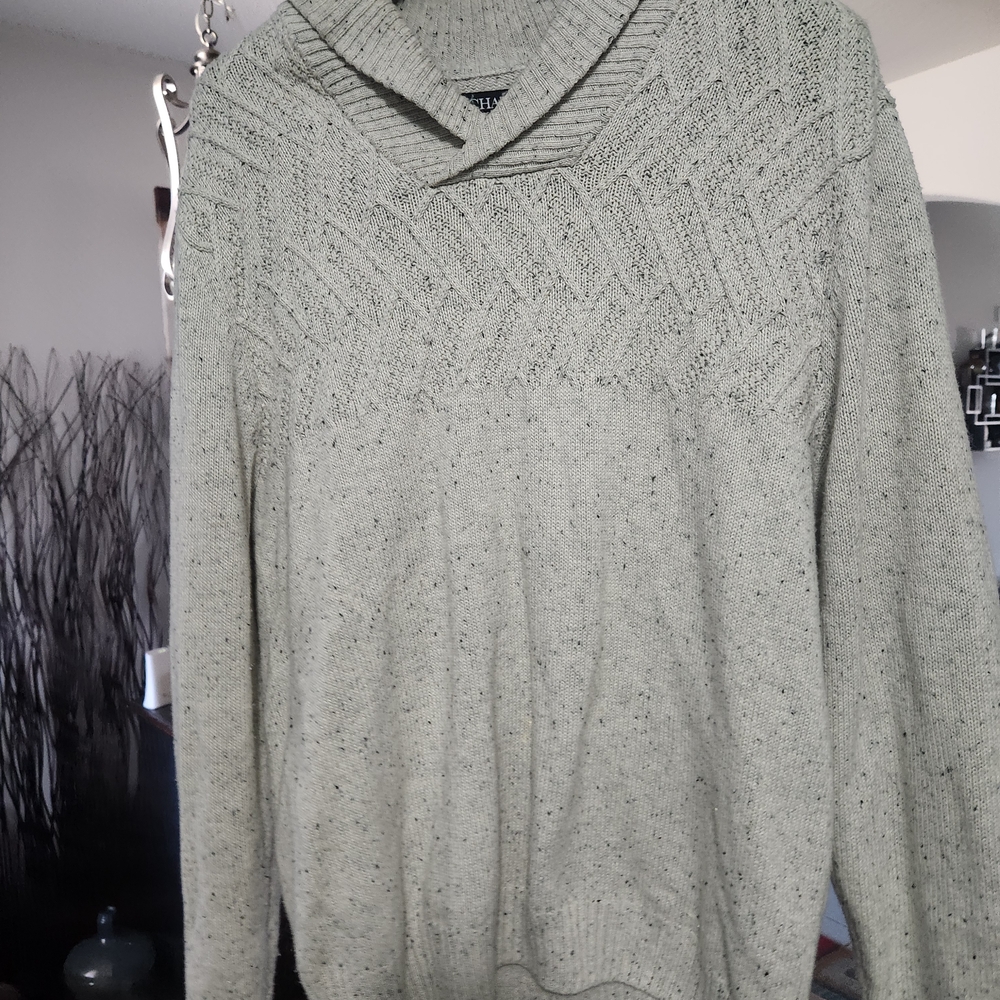 Chaps Light Gray Knit Sweater Men Xl